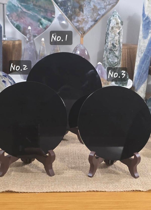 Black Obsidian Mirror Discs