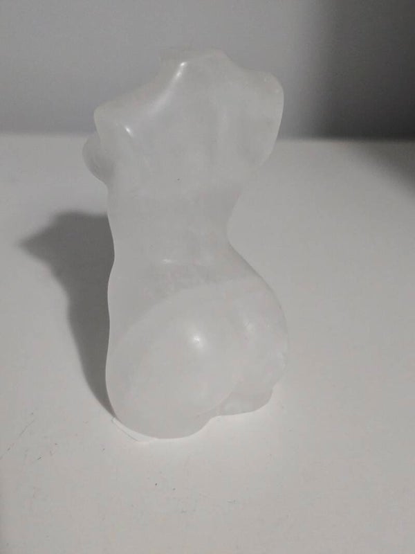 Clear Quartz Lady Body Carving R240
