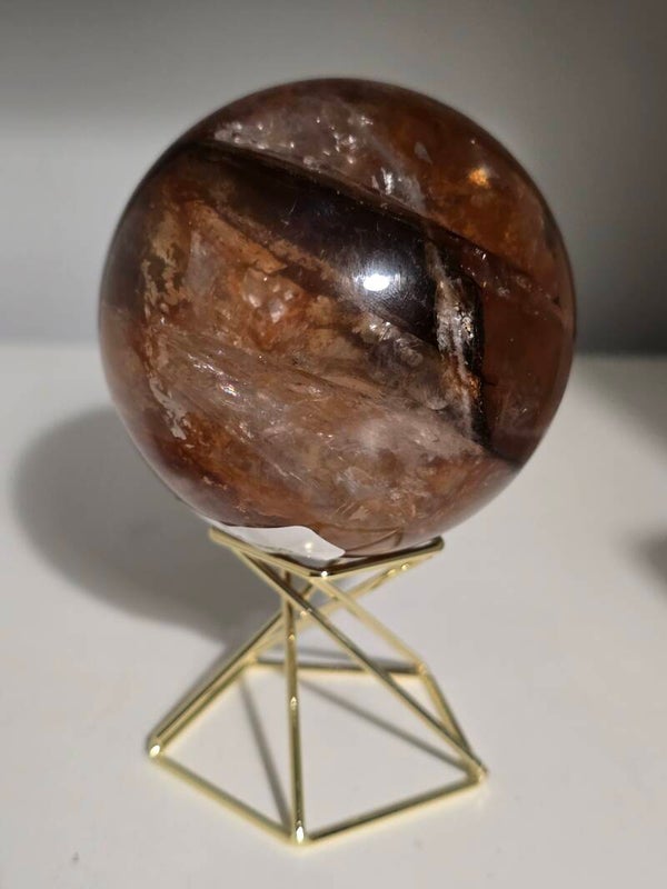 Fire Quartz & Golden Healer Sphere 526g AL20