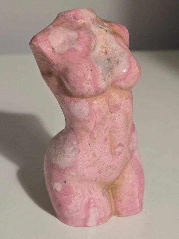 Perivian Rhodonite Lady Carving S45