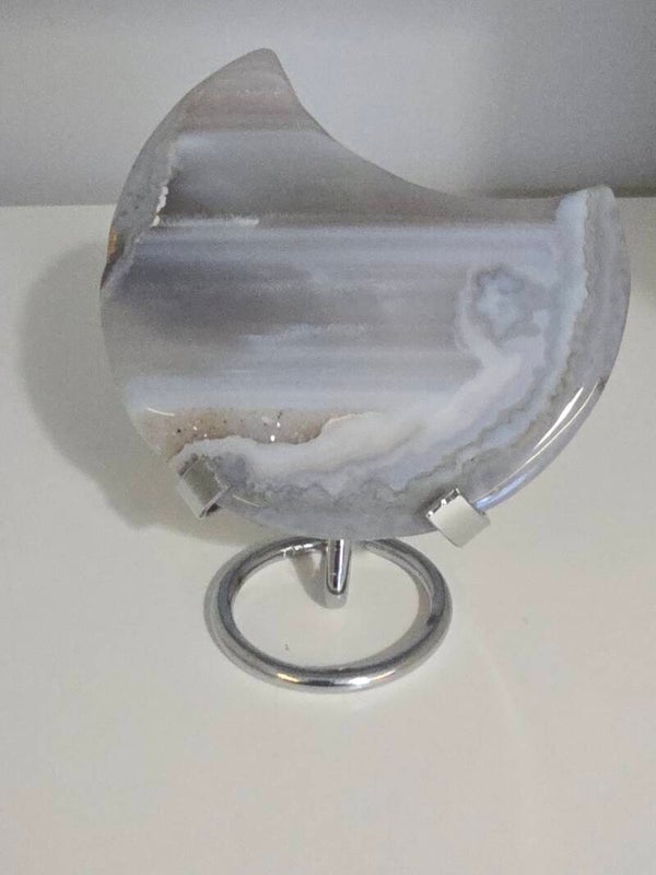 Agate Druzy Moon R217