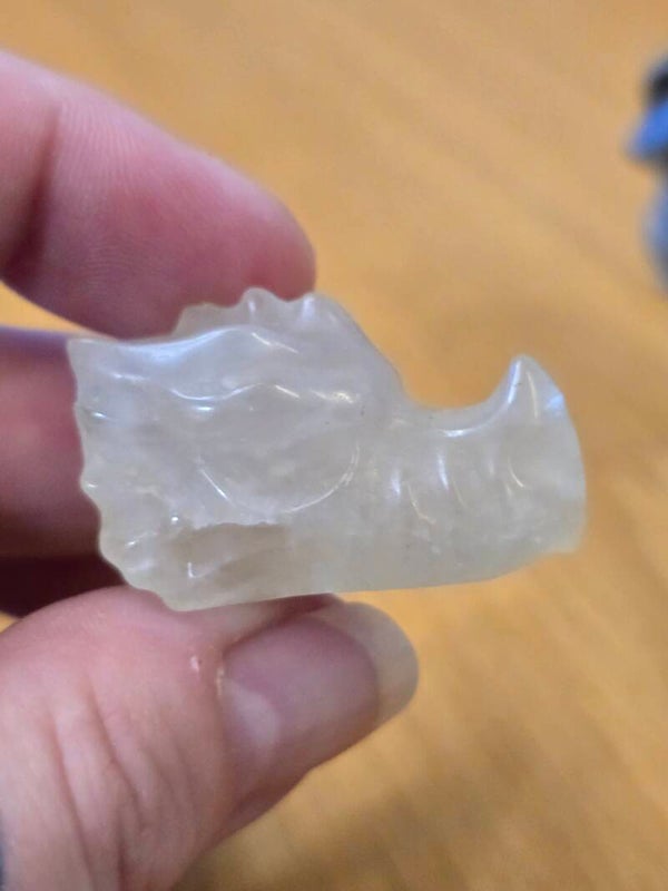 Citrine Dragon Head Carving R290B