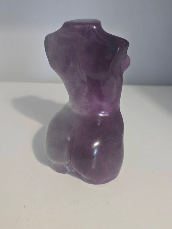 Fluorite Lady Carving Z509
