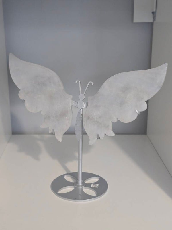 Milky Quartz & Smoky Butterfly Wings M18