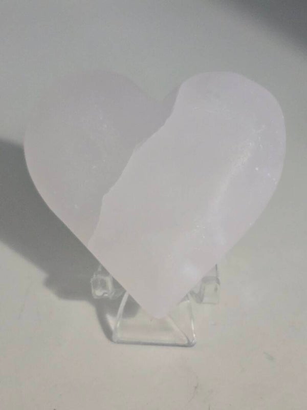 Pink Mango Calcite Heart with UV R330