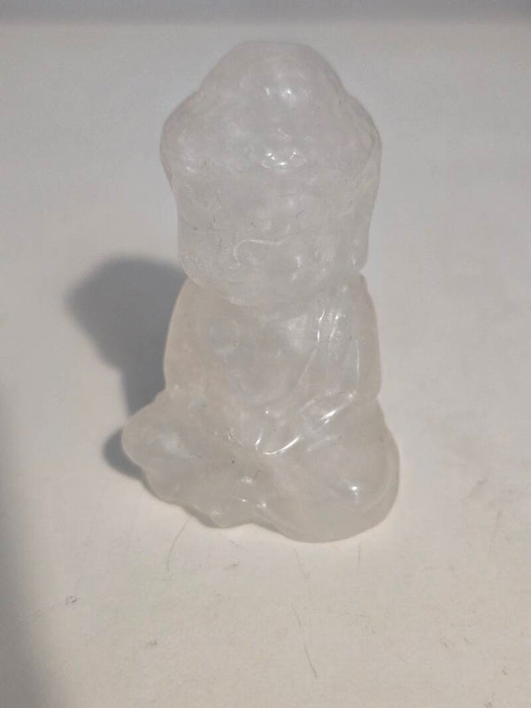 Clear Quartz Buddha Carving R278