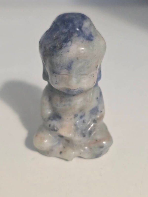 Sodalite Buddha Carving R228