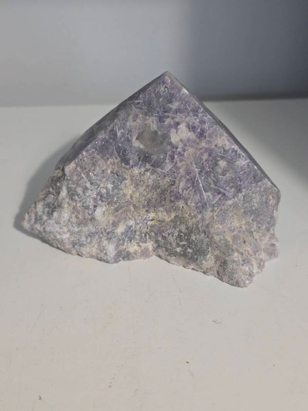 Lepidolite Half Polished Cut Base CM1