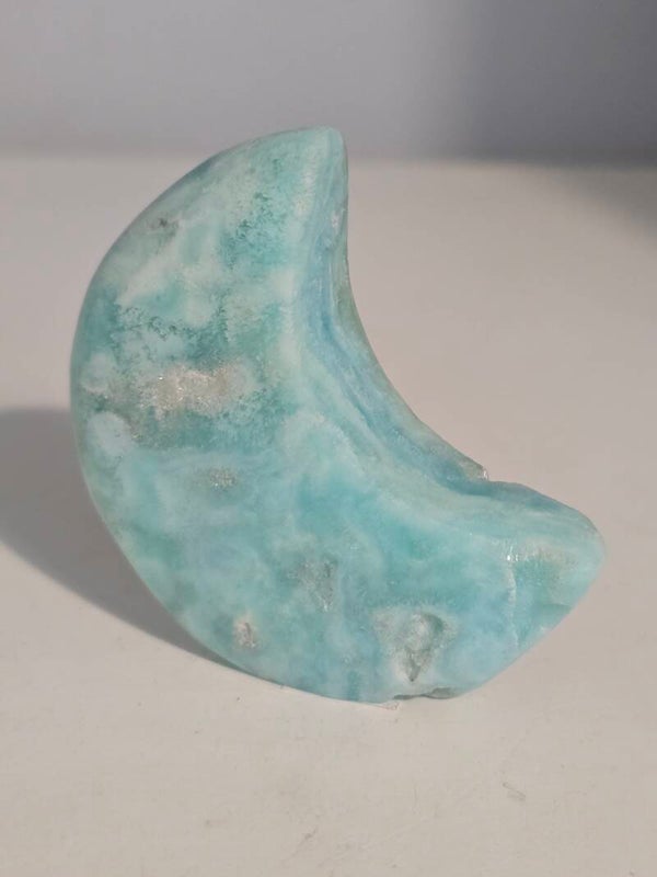 Free Standing Carribean Calcite Moon D3