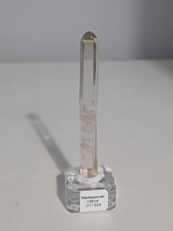 Madagascan Citrine Tumbled Wand D17
