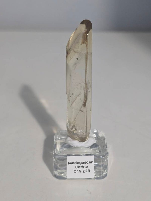 Madagascan Citrine Tumbled Wand D19