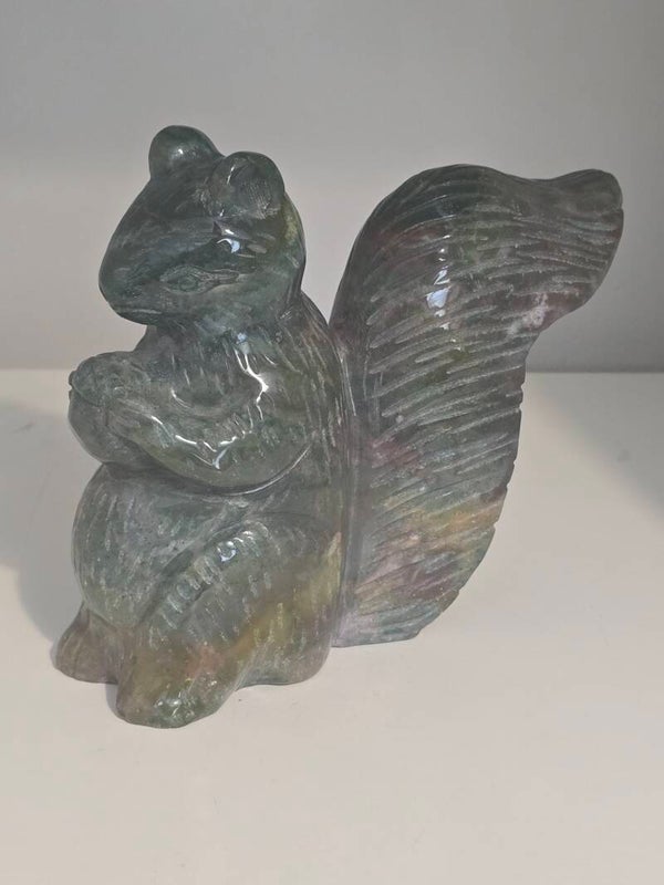 Ocean Jasper Squirell Carving R310