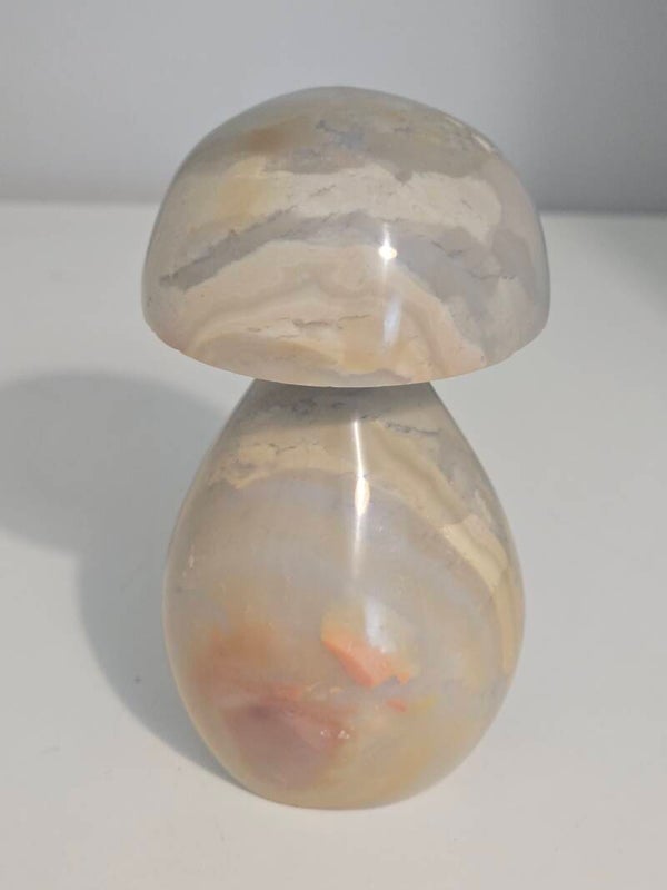 Ocean Jasper Mushroom Carving D142