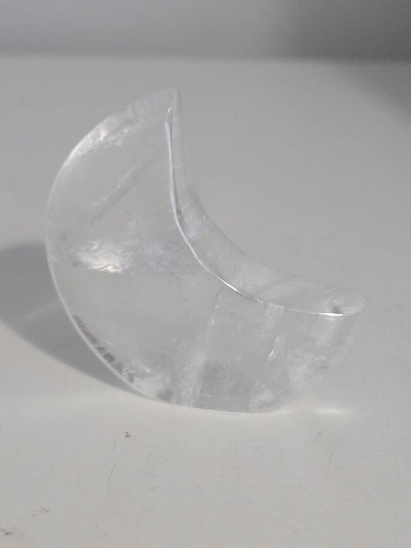 Clear Quartz Freestanding Moon D11