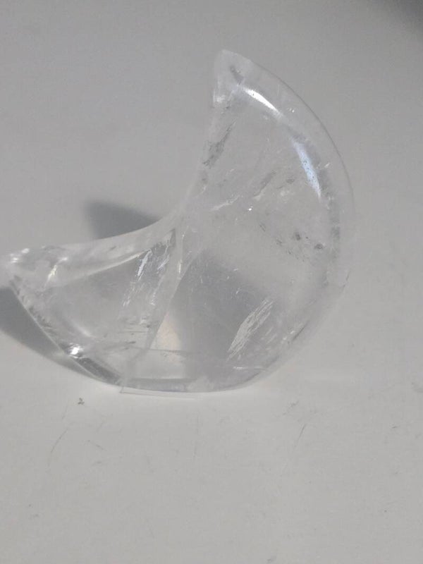 Clear Quartz Freestanding Moon D10