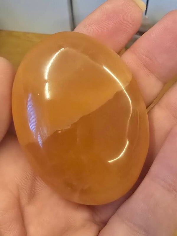 Honey Calcite Palm F41