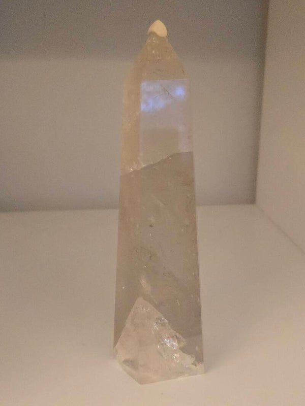 Smoky & Clear Quartz Tower R477