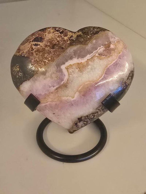 Pink Aragonite Heart F49
