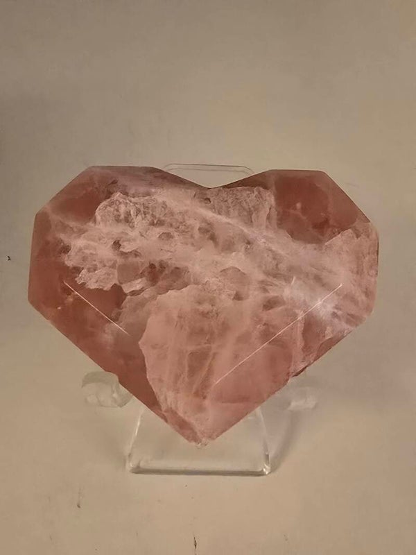 Rose Calcite Heart F36
