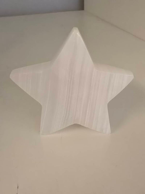 Pink Mango Calcite Freestanding Star F17