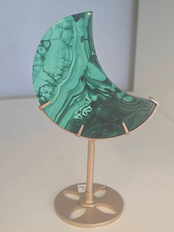 Malachite Moon on Stand A184