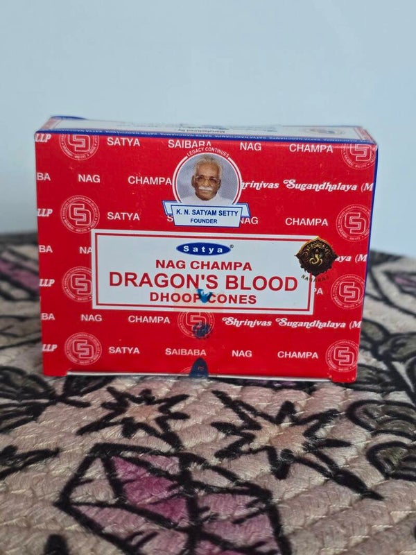 Dragon Blood Incense Cones with Stand C