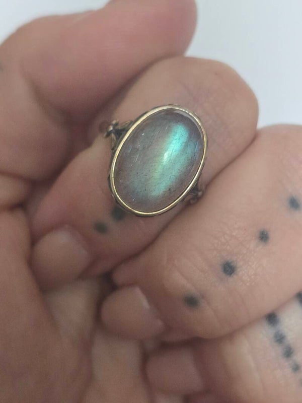 Labradorite Adjustable Ring K93