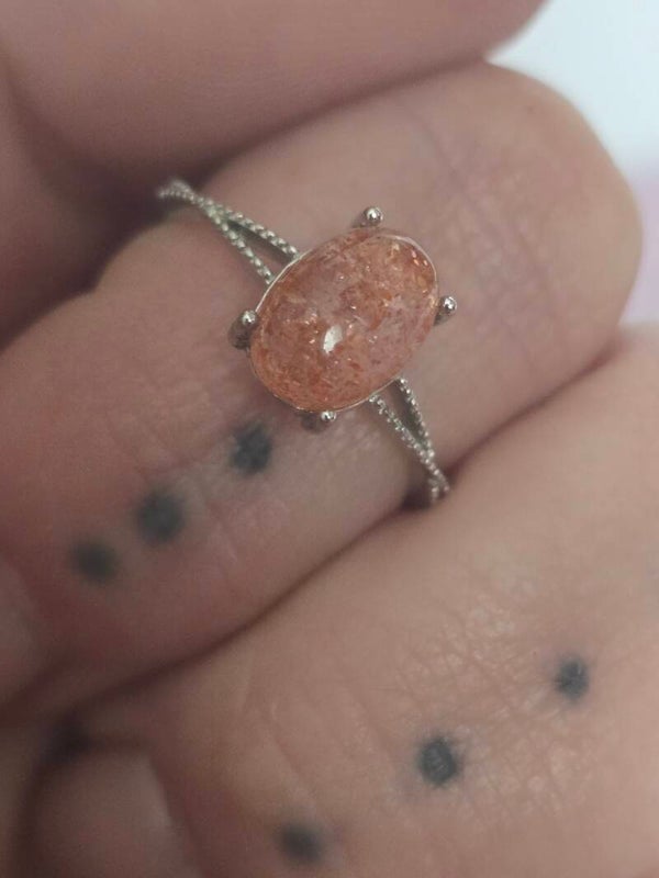 Sunstone Adjustable Ring D123