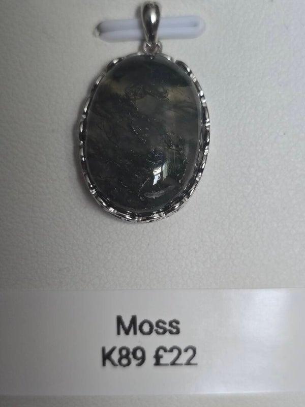 Moss Agate Pendant K89