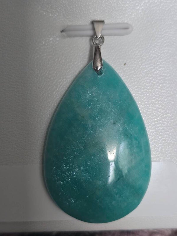 Amazonite Droplet Pendant 925s D117