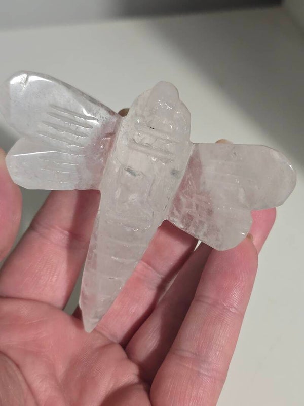 Clear Quartz Dragonfly Z719