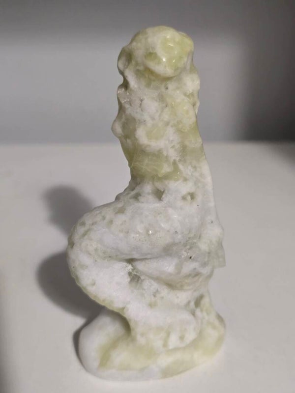 Lemon Jade Mermaid Carving Z731