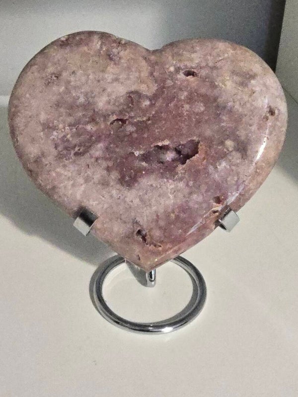 Pink Amethyst Heart M35