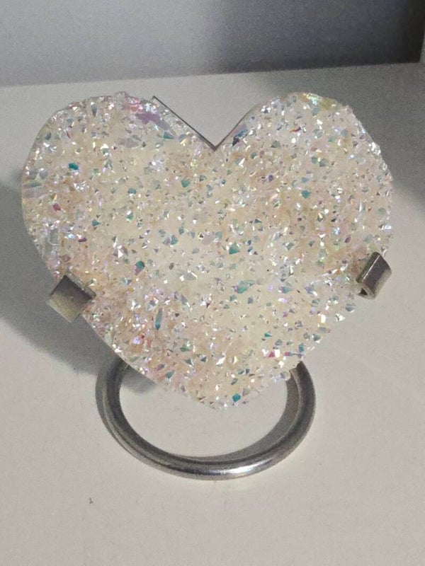 Aura Quartz Cluster Heart R554