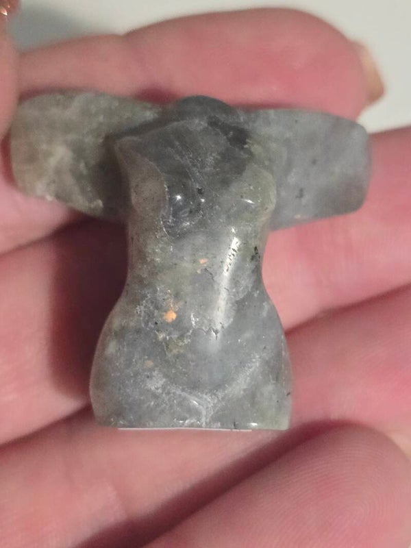 Labradorite Mini Winged Goddess Carving R523O