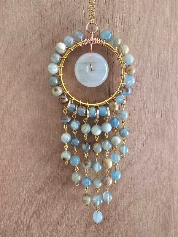 Blue Onyx & Jade Prosperity, Emotional Grounding & Protection