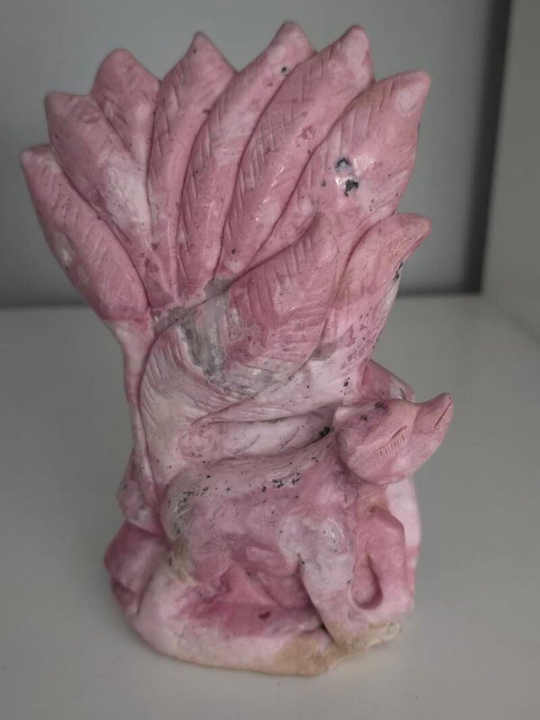 Peruvian Rhodonite Nine Tails Fox Z755