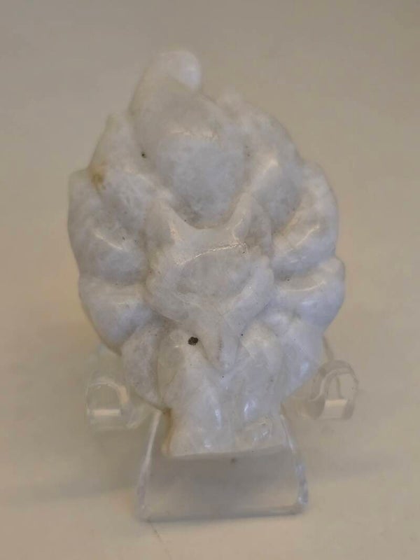 Moonstone Nine Tails Fox Carving D183