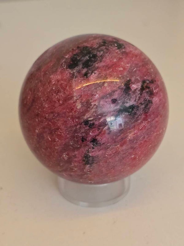 Icy Rhodonite Sphere Z905