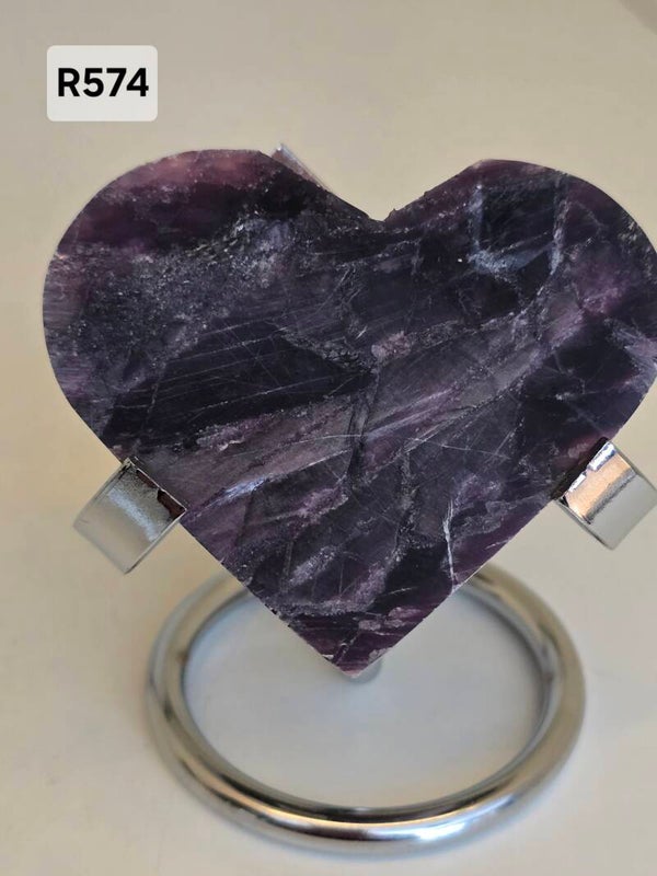 Purple Mica Hearts