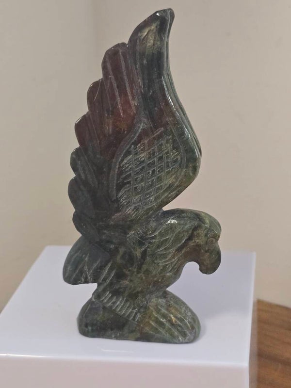 Ocean Jasper Eagle Carving Z901