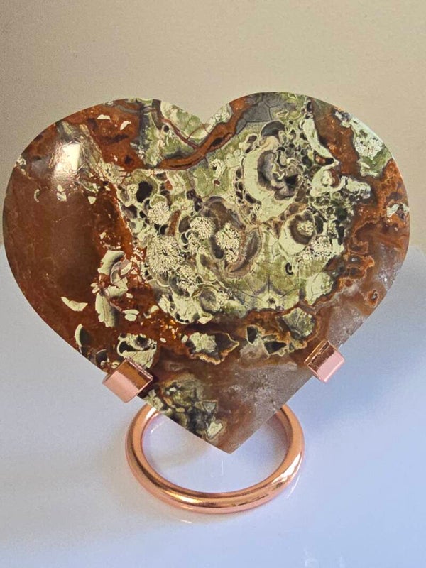 Money Agate Heart Z745