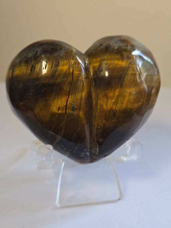 Tigers Eye Bubble Heart Z965