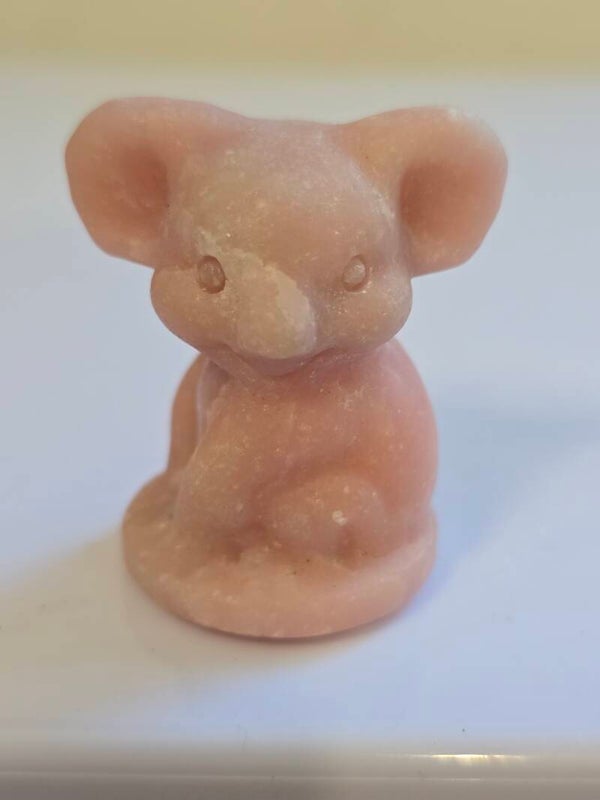 Pink Opal Koala Carving S224D