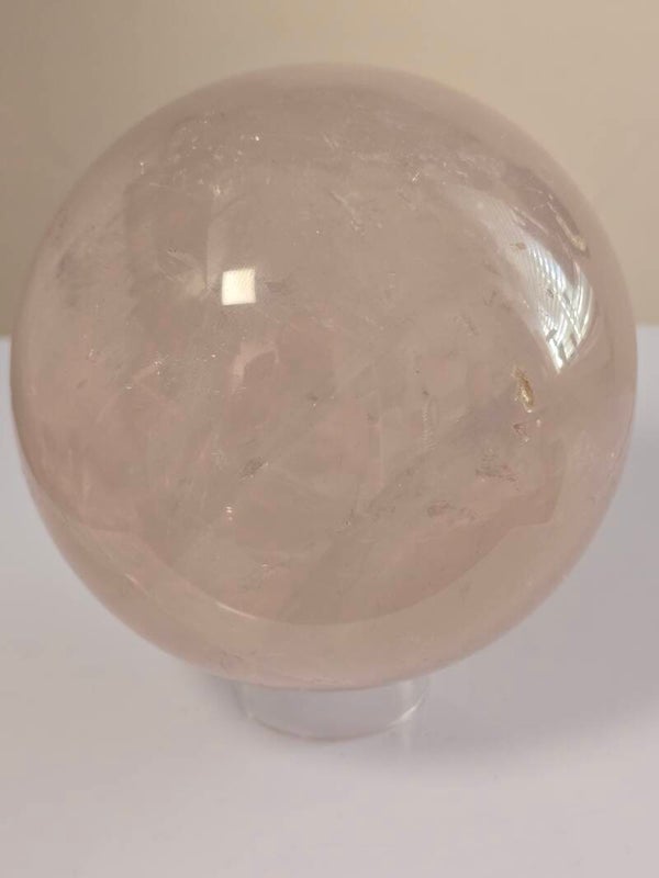 Rose Quartz Jelly Pyrite Sphere Z663