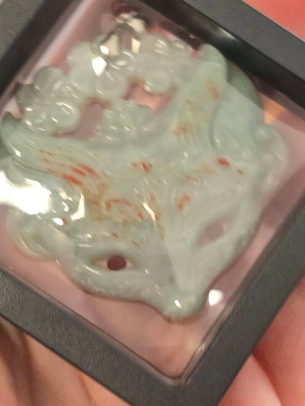 Jadeite Fox 925 Pendant R16