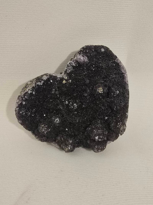 Black Amethyst Heart Z753
