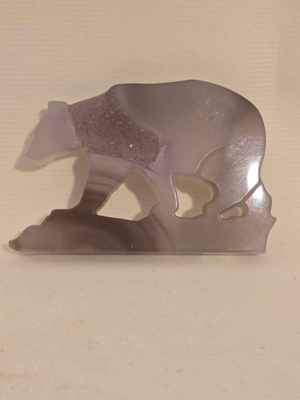 Amethyst Agate Bear S144