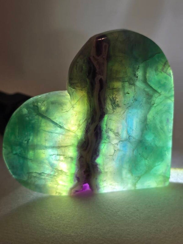 Blue Fluorite Heart Z194