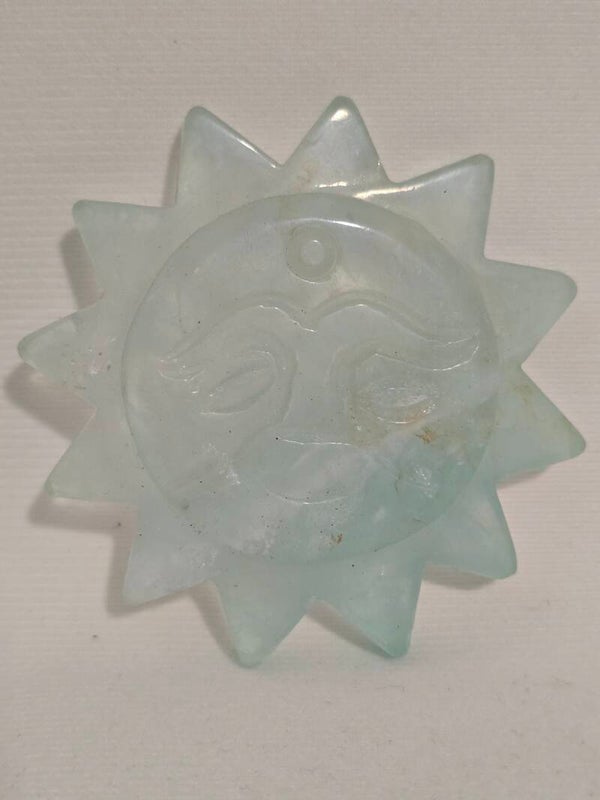 Fluorite Sun Carving Z928